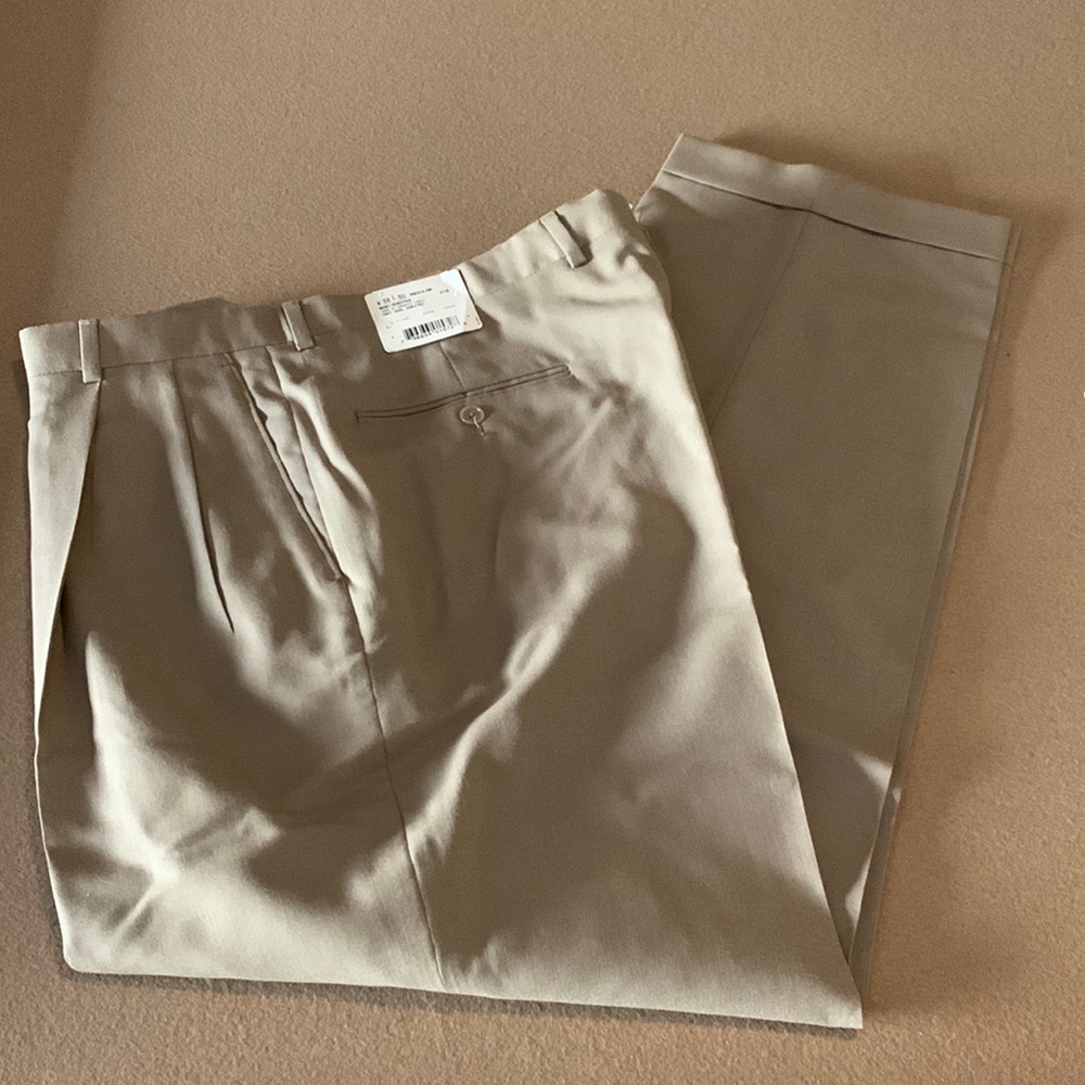 🆕 NWT HART SCHAFFNER MARX 100% Wool Worsted Trousers- 38W x 30L